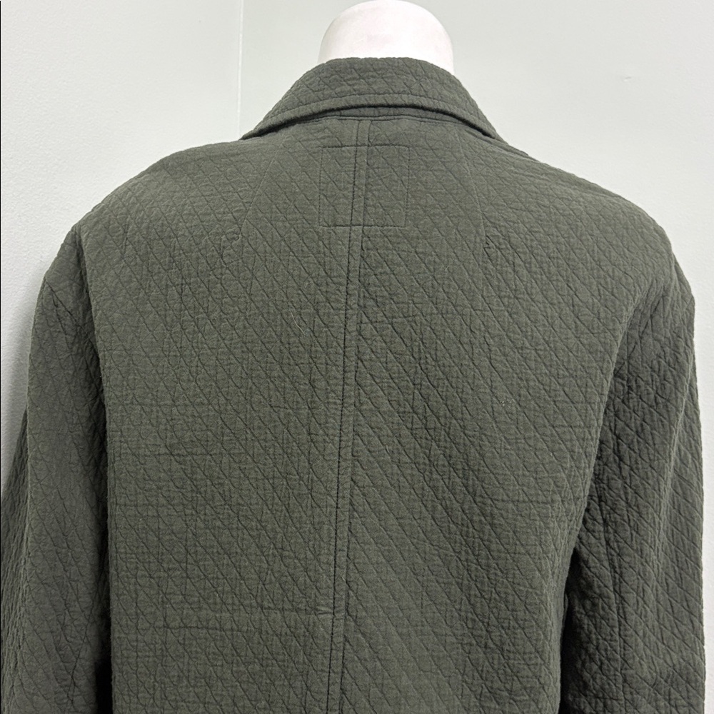 Madewell Shaw Olive Green Diamond Jacquard Blazer Womens Small - Picture 11 of 13